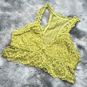 Aerie lime green lace bralette